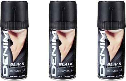 Denim Black Deo Spray 3 x 150 ml