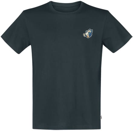 Pokémon - Pixel Snorlax T-Shirt - L - Blauw