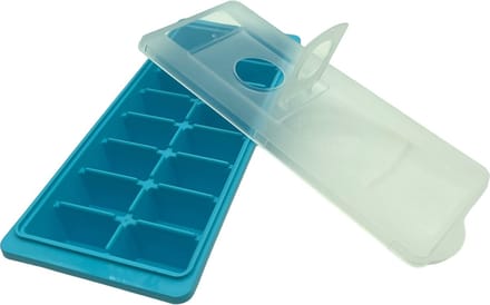 Blauwe IJsblokjes Maker met Deksel - Afmetingen 16x10.8cm