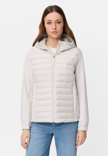 camel active teXXXactive® blouson met verstelbare capuchon - Maat womenswear-34 - Perlweiß