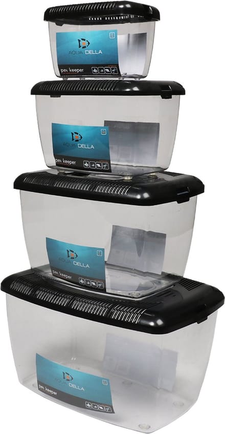Pet keeper dierenbox xl - 39x25x24,5cm zwart