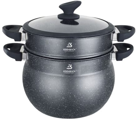 Eisenbach 13 Liter MARMEREN COUSCOUS POT - STOOMPAN , alle warmte bronnen