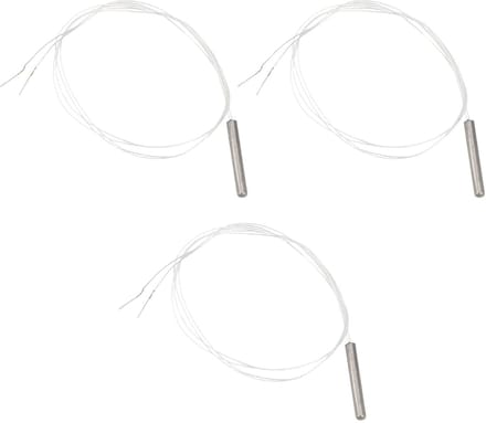 Temperatuursensoren - PT100 sondes - DIY projecten - Waterdichte RVS behuizing - 4x30mm 50cm kabel - Zilver