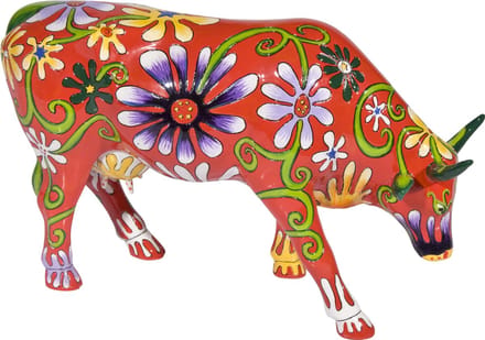 Cowparade Large Flower lover cow