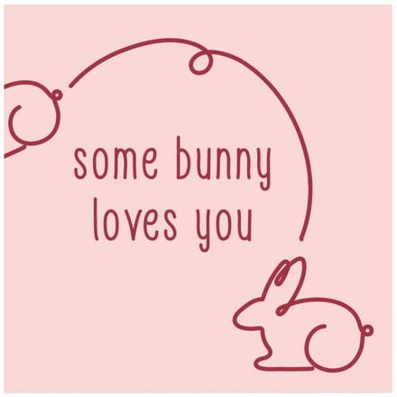 Tegeltje Some bunny loves you