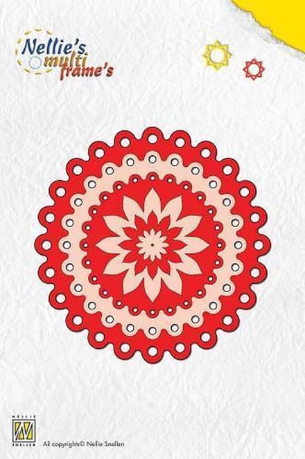 Nellies Multi Frame Die MFD025 dots circle