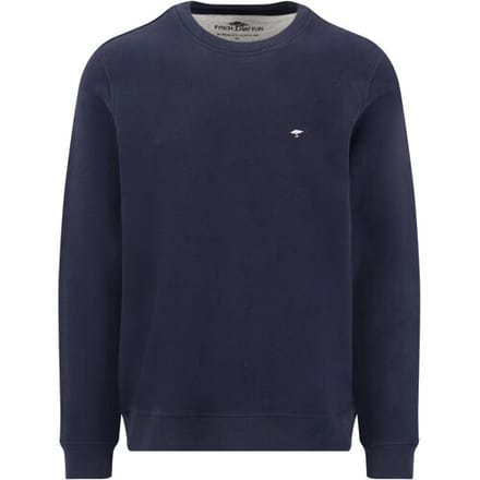 Fynch-Hatton Trui Sweat Puresoft Cotton Crew Neck Navy / male