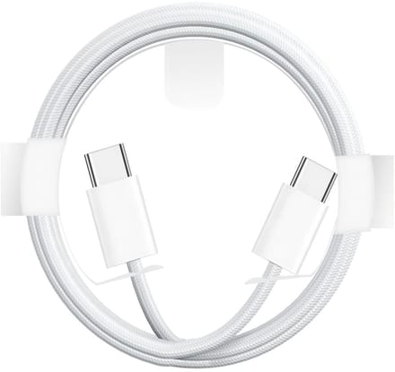 Fast Charging Cable USB-C To USB-C 100CM White