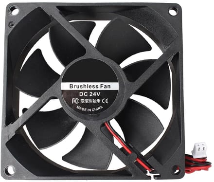Eamber - Stille 24V koelventilator voor computer CPU-systeem - 92 x 92 x 25 mm - borstelloos - 3D Printer PC CPU - computerkasten