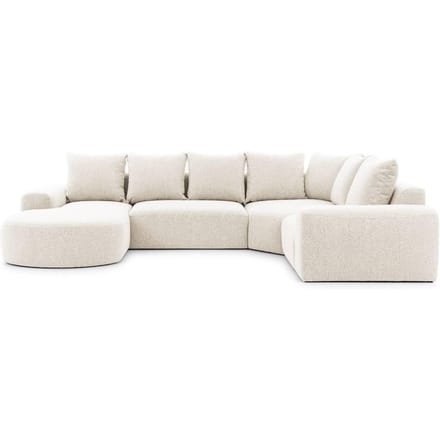 U-bank Monteri rechts bouclé modulair | NADUVI Collection