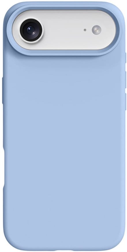 Shockproof Backcover - Liquid Silicone Soft Hoesje - Geschikt voor: iPhone Air - Haze Blauw + Screenprotector & Camera Lens Protector