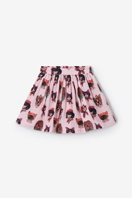 Sissy-Boy - Lichtroze rok met hondjes print