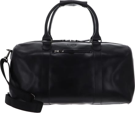 BUCKLE & SEAM Leren Reistas Willow Blu Weekender Black Zwart