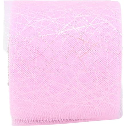 Tule Rol Symfonie Spin Rommelig Web Tule Rol DIY Strik Hoofddeksel Materiaal LintRoze roze