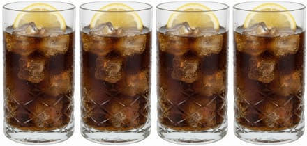 Cookinglife Longdrinkglazen 360 ml - 4 Stuks