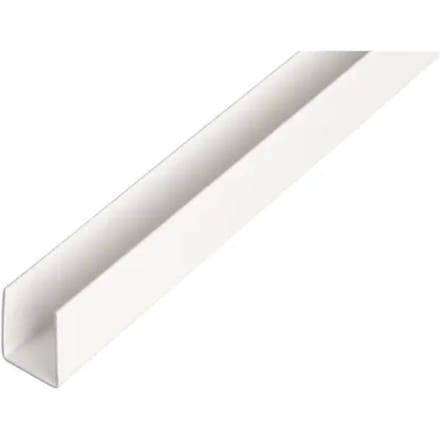Alberts U-profiel - Pvc Wit - 12x10x1mm 1m