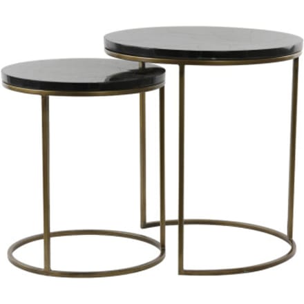 Light & Living bijzettafel sobrina Ø50x52cm - set van 2
