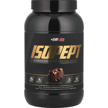 EHPlabs, IsoPept, Gehydrolyseerd Whey Eiwit Isolaat, Chocolate Decadence, 1.92 lb (875 g)