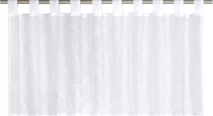 Elbersdrucke Bistro Gordijn Crossover Voile 48x140 cm transparant