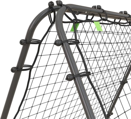 Voetbal Rebound Net - Staal - Zwart - 5 Standen Verstelbaar