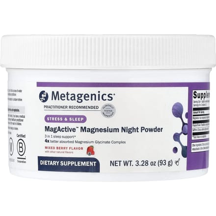 Metagenics, MagActive™ Magnesium Nachtpoeder, Gemengde Bes, 3,28 oz (93 g)