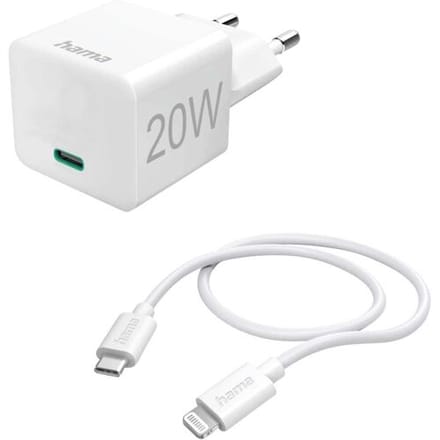 Hama 00201620 oplader voor mobiele apparatuur Smartphone, Tablet Wit AC Snel opladen Binnen