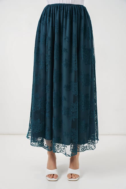 Bloemen Hoge Taille Maxi Rok