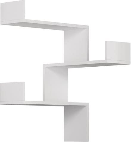 Hocus Picus Zwevende Wandplank 3 Planken - Wit - 60 cm