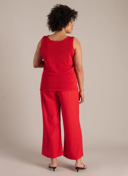 YEST CURVE Nikaia Tops - Hot Red - maat X-0(44)