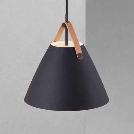 DFTP by Nordlux Hanglamp Strap in zwart, Ø 27 cm
