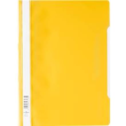 DURABLE snelhechtmap met snelhechter, A4, polypropeen, 50 st., geel