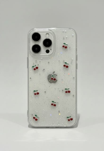 Hoesje iPhone 16 met kersjes / kersen / cherries