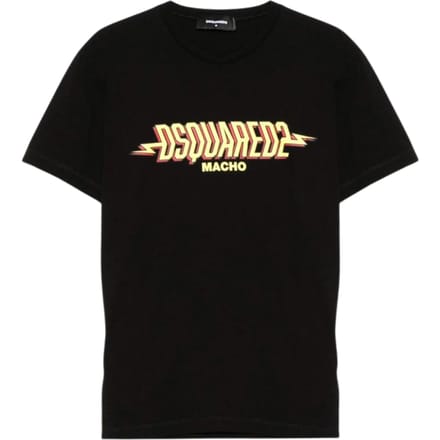 Dsquared2 Macho Logo Cool Fit Zwart T-shirt