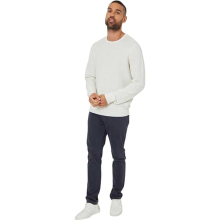 Threadbare Heren Yarra-trui met structuur, normale pasvorm (Ecru)