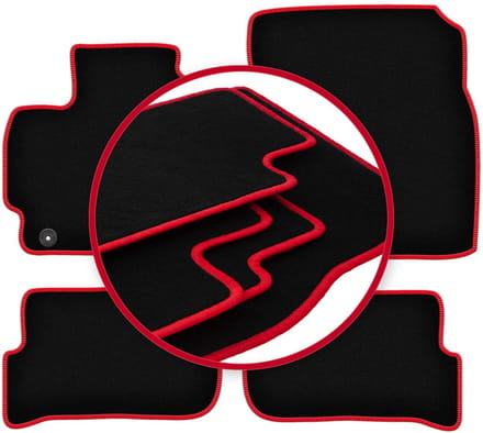 CARLUX-RED automatten voor: Mitsubishi Space Star II hatchback (2013-)