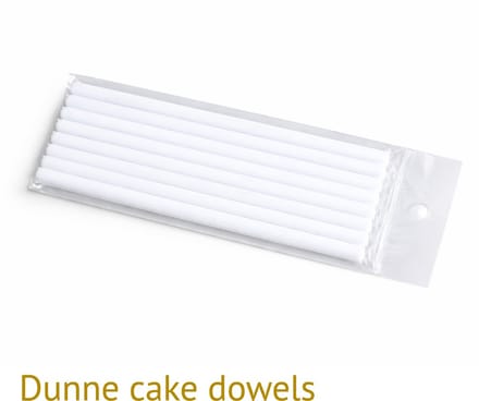 Bakdozen.nl Dowels - Voor Stapeltaarten - 30 cm - Ø 0,8 cm - 8 Stuks -Dun