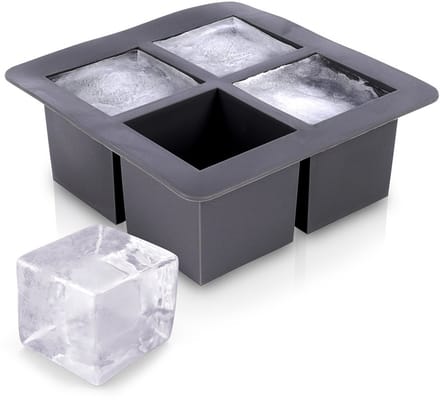 Orion Siliconen XXL IJsklontjesvorm Bakvorm 4 Klontjes 15.5x15.5x6cm