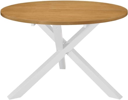 Ronde Eettafel van Eikenhout voor Woonkamer en Keuken 120x75 cm