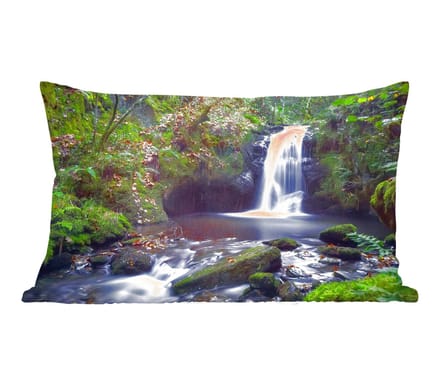 Sierkussens - Kussentjes Woonkamer - 50x30 cm - Waterval - Natuur - Water