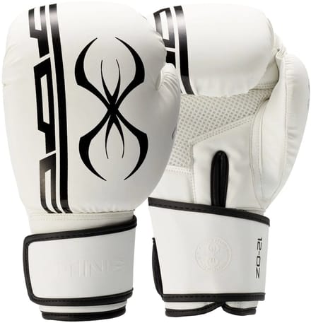 STING Bokshandschoen ARMAPLUS | klittenband | Wit / Zwart (Maat: 14OZ)