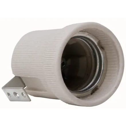 Kopp Lamphouder E27 Porselein Met Een Bevestigingsbeugel