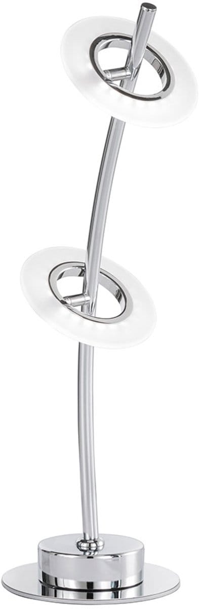 LED schrijftafel lamp bijzettafel lezen eetkamer ring spotlight chroom verstelbaar