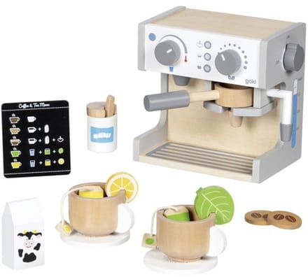 GOKI Speelgoedkeuken - Koffie- En Theemachine - Hout - 3 Jaar