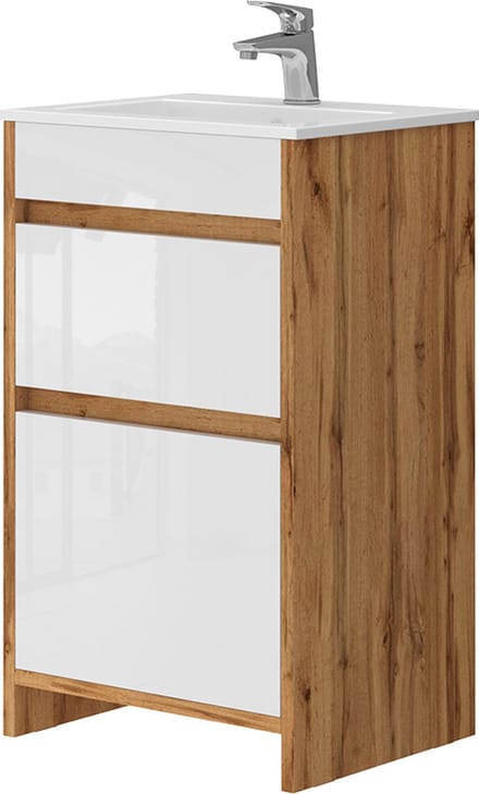Vicco Badkamermeubel set Detmold, Goudkleurig Eiken, 2-delig