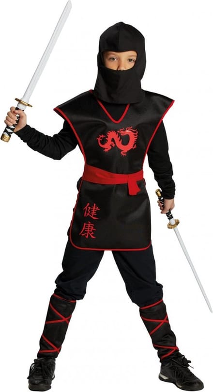 Ninja Krijger Kostuum Kind - Maat 140