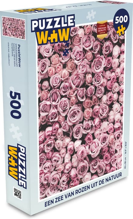 Puzzel Bloemen - Rozen - Natuur - Roze - Botanisch - Legpuzzel - Puzzel 500 stukjes