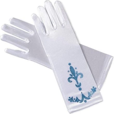 Prinsessendroom Elsa Frozen handschoenen - Wit - Prinsessenjurk Accessoires