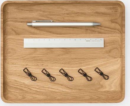 Oakywood Catchall Tray Oak - Massief Eiken - Luxe Houten Bureau Organiser - Medium 24 x 20 cm
