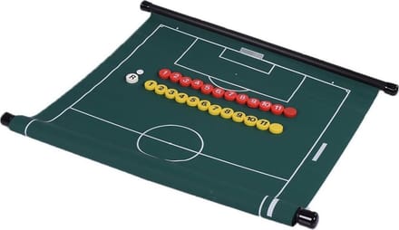 Cawila Coachbord voetbal oprolbaar - M - Magnetisch - Inclusief genummerde magneten