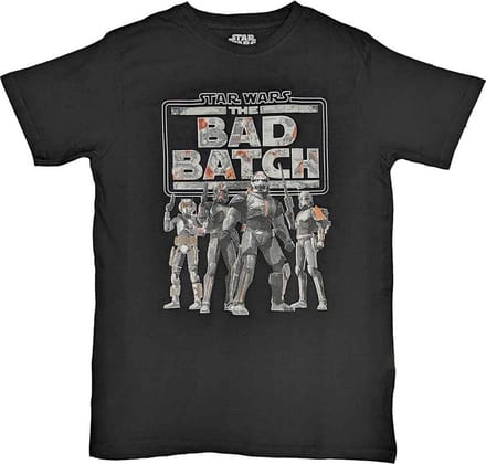 Disney Star Wars - The Bad Batch Heren T-shirt - S - Zwart